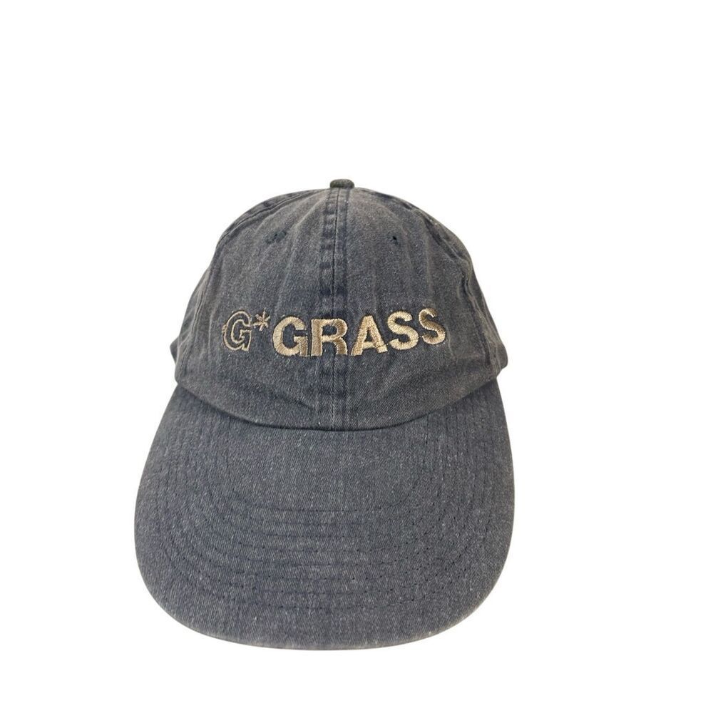 Grass spellout baseball‎ hat blue